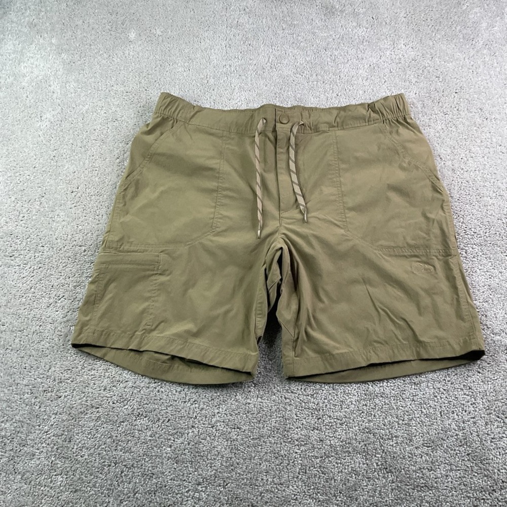 LL Bean Shorts Mens XL Brown Cresta Hiking Cargo Stretch Outdoor Trail Gorpcore